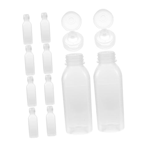 BIUDECO 10 piezas Botellas Exprimibles Pequeñas para Aceite con de Medición para Control Preciso Cocina Profesional y