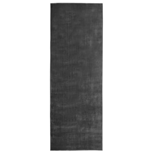 Tapis lavable anthracite 80x300 cm en polyester design moderne