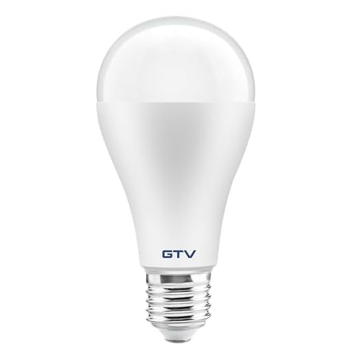 GTV LED Lampe A65 E27 20W 2400lm 4000K Neutralweiß 230V 200° Glühbirne Groß Birnenform Energiesparlampe