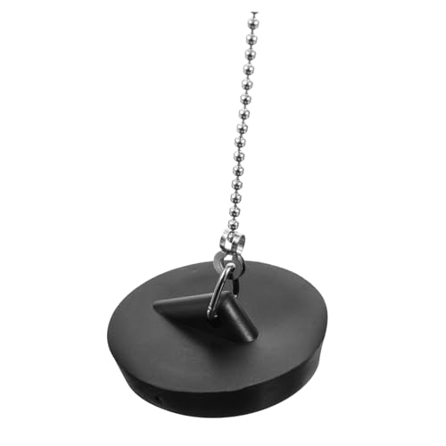 GLEAVI Tapón De Agua De Goma para Bañera Tapa De Desagüe con Cadena para Baño y Lavabo