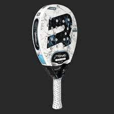 Royal Padel Tokyo Padel RacketWhite Fiber Carbon Face Bl
