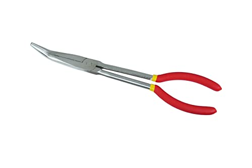 Pinza Becchi Lunghi 28 cm Punta Curva Extra Lunga Accensione Auto