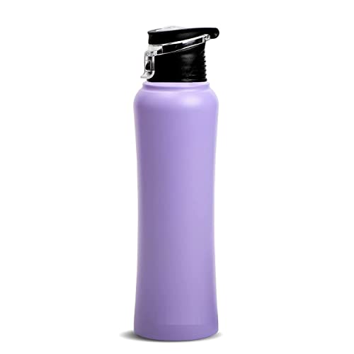 Image of ARG Stainless Steel SINGLE WALL Water Bottle 1000 ML for Fridge /School /Outdoor /Gym /Home /Office /Boys /Girls /Kids, Leak Proof and BPA Free (Purple) 1 litter
