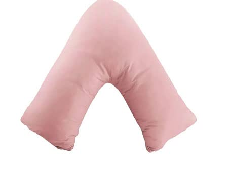 BILMASEE LUXURIOUS 350 THREAD COUNT 100% COTTON SATIN V PILLOW CASE,LARGE SIZE 84CMX34CM, COLOUR ROSE PINK