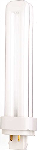 Satco S8340 4100K 26-Watt G24q-3 Base T4 Quad 4-Pin Tube for Electronic and Dimming Ballasts, Color, 1 Count (Pack of 1)