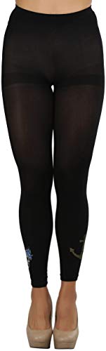 Image of ToBeInStyle Women's Opaque Ankle Long Nylon Footless Fun Tights Pantyhose
