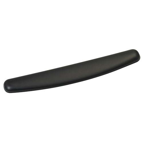 3M Gel Wrist Rest, Black Leatherette, 18 Inch Length, Antimicrobi...