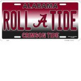 Alabama Crimson Tide Licensed Roll Tide License Plate Tag by Hangtime