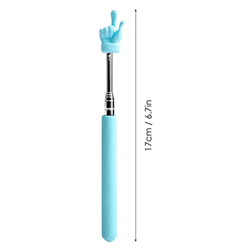 Ponteiro Telescópico para Professores, 1/4 Ponteiro Ensino, Bastão Ponteiro Dedo, Apresentador Portá