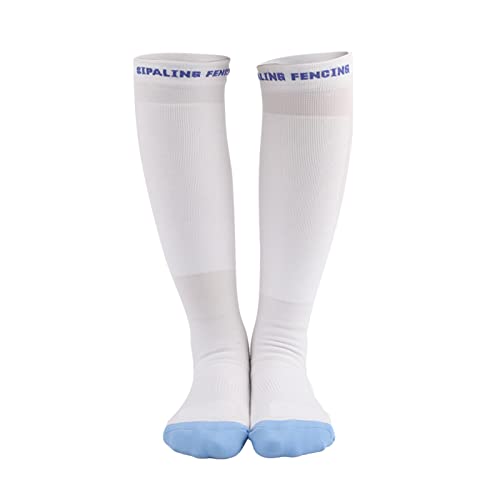 BeiLiHe Herren/Damen Unisex Kniestrümpfe Sportsocken, Fechtsocken für Degen, Säbel, Florett, Sommer rutschfeste Fechtsocken Trainingssocken (Size : L)