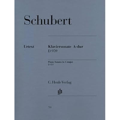 Piano Sonata A major D 959 - piano - (HN 710): Instrumentation