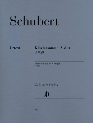 Sonate A-dur D 959. Klavier: Instrumentation: Piano solo