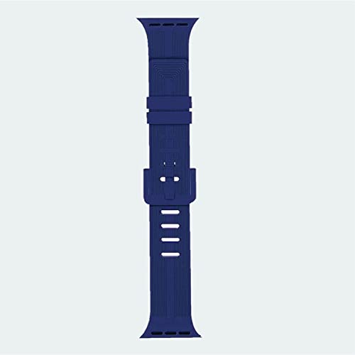 Image of TECHONTO New Designed Silicone Watch Strap Compatible with Apple Watches (42-44 & 45mm), Soft Silicone & Premium Buckle, Wristband for iWatch Series 7 /6 /5 /4 /3 /2 /1 /SE