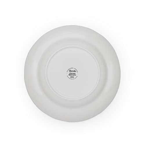 Spode x Brocato Set of 4 Blue Italian Dinner Plates, Quality Earthenware, Brocato Motif with Blue and White Oriental Border - Image 2