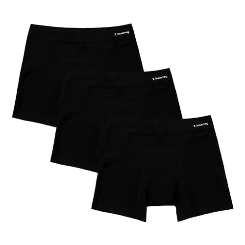 INNERSY Girls Period Underwear Cotton Boyshorts for Teen Aged 8-16