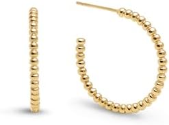 SINGULARU - Pendientes Pebble Dots M. Acero con Acabado en Baño O...