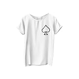Quipo Playing Card Suits Shirt Handmade T-Shirt Series - Funny T-Shirts Gifts White
