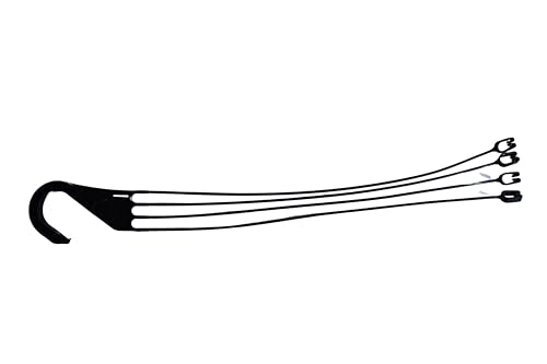 Replacement 4 Strand Plastic Hangers for 12" Hanging Baskets - Set of 5 (Black)