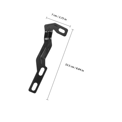Soporte de barra de luz LED para coche accesorio exterior de aluminio negro 2