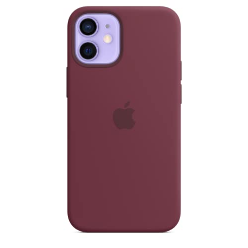Image of Apple iPhone 12 mini Silicone Case with MagSafe - Plum