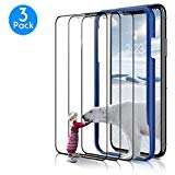 Besiva (3 Packs) Screen Protector Designed for iPhone Xs Max, Premium HD Clarity Edge to Edge Coverage Full Protection Tempered Glass Screen Protector for iPhone Xs Max (Guidance Frame Included),dfa