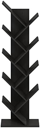 Tree Bookshelf 9-Tier Floor Standing Tree Bookcase (Color : Espresso)