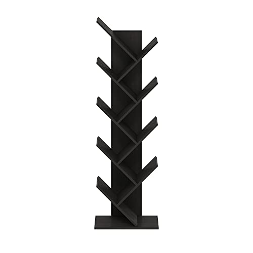 Tree Bookshelf 9-Tier Floor Standing Tree Bookcase (Color : Espresso) #TOP1