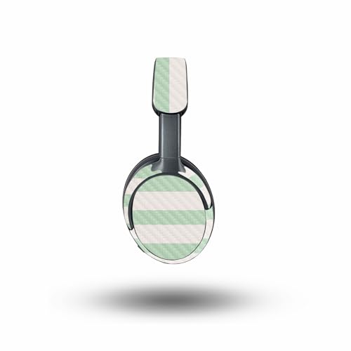 Image of MightySkins Carbon Fiber Skin Compatible with Bose QuietComfort Ultra - Mint Stripes | Protective, Durable Textured Carbon Fiber Finish | Easy to Apply