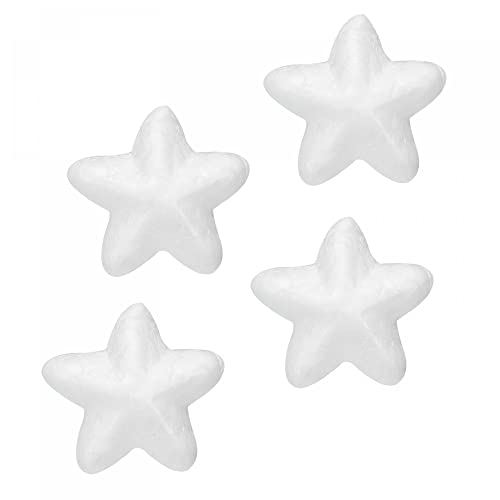 sourcing map Mousse Étoiles pour Bricolage Arts et Artisanat 1,18 x 1,18 Pouce Polystyrène Étoiles pour Noël Sapin, Bricolage Maison Artisanat Projet 4...