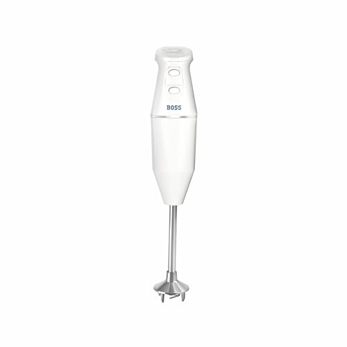 Image of BOSS Crystal Hand Blender | Specially designed Aerator Blade | Powerful 275W Motor | 2 Speed operation | White | Wall bracket for storage, 3 year warranty*