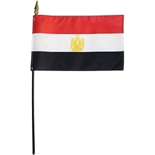 مصر - 4 في x 6 في علم العصا العالمية