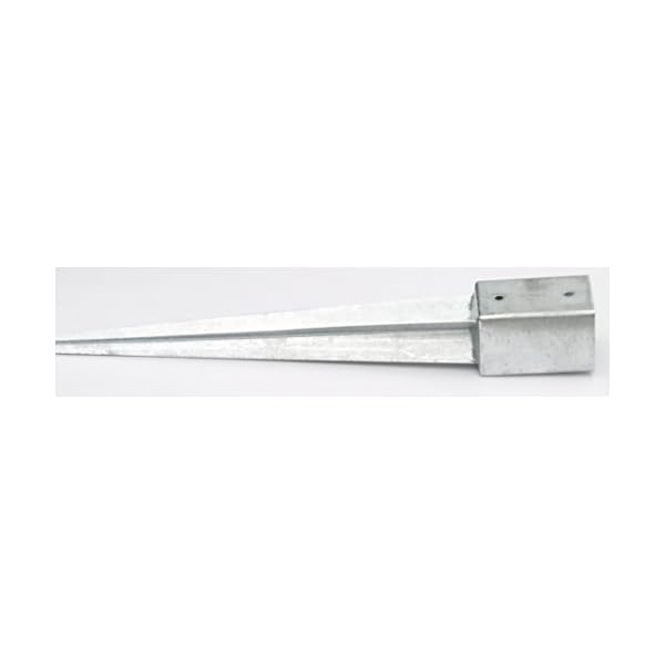10 Stück Bodenhülsen Einschlaghülsen 90mm Pfosten-träger 75 cm lang Holz-Lamellen-zaun – Bild 6