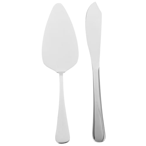 FUNOMOCYA 1 Set Silver Cake Slicer Cake Knife Server Stainless Steel Cake Decorative Cake Server Knife