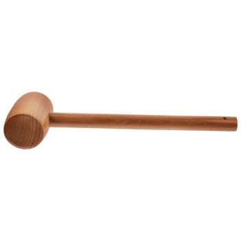 Image of Mini Wooden Hammer for Boy Girl Ergonomic Design Egg Crab Smashing Tool for Kitchen Use High-Grade Material
