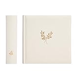 Elegant Linen Photo Album - 200 Acid-Free Pockets for 4x6 Pics - Perfect for Weddings & Gifts