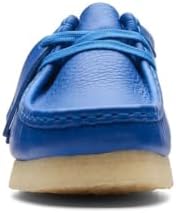 Clarks Women's Wallabee Oxford, Bright Blue Leather, 9.5 Review | Image 6