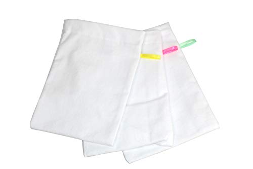 Babymajawelt® - Paños para bebé (25 x 25 cm, 10 unidades, muletón) blanco Waschhandschuh 3er