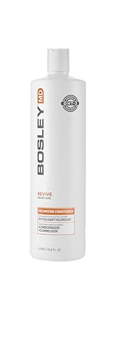 BosRevive Volumizing Conditioner for Thinning, Color/Chemically-Treated Hair – DHT Blocker, Sulfate-Free, Vegan, Biotin, Saw Palmetto & Rosemary – Thicker, Fuller Hair – 33.8 Fl Oz.