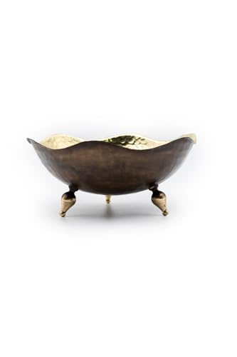 Handcrafted Copper Wavy Gondola Bowl 18cm (7.1 inch) - Traditional