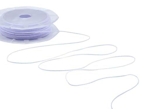 Furlanis - Nastro Decorativo Sfrangiato Coprente Tipo Cotone, per Decorazioni e Confezioni, Tessuto Italiano - Lilla, 2 mm x 50 m