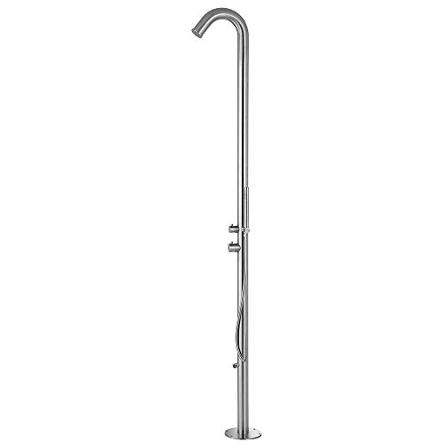 PULSE ShowerSpas 1055-SSB Wave Outdoor Brushed Stainless Steel Shower #1