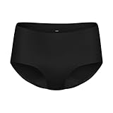 KNIX Super Leakproof No-Show Boyshort - Period Underwear for Women - Machine Washable, Reusable - Black, X-Large (1 Pack)