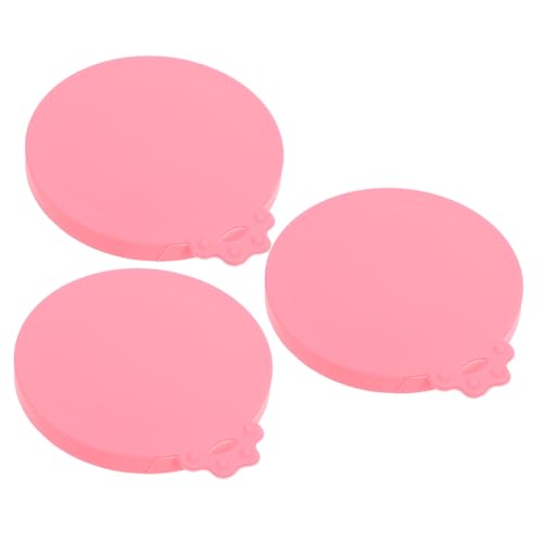 Garneck 3pcs Silicone Pet Can Lids Reusable Food Covers for Canned Dog Cat Food Strong Sealing Airtight Protection Easy to Use for Preserving Freshness