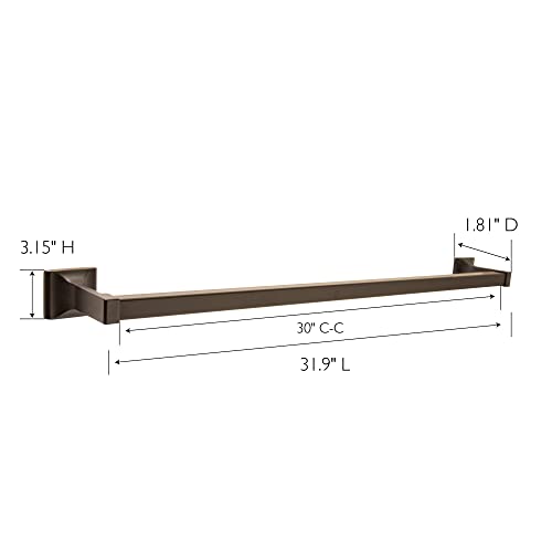 Image of Design House Millbridge 30-inch Towel Bar for Bathroom, Heavy Duty Towel Racks for Wall - Bathroom Towel Holder in Oil Rubbed Bronze Finish, Design House 539221