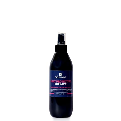 L Lorenzo Heat Protective Therapy Hair Spray 10.13fl.oz/300ml | Adds shine and volume | Style with any tools | Silky without greasy or heavy build up