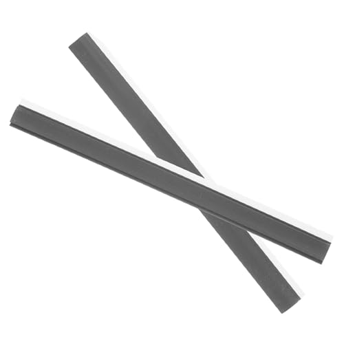 healvian 2個 ちりとりエッジストリップ プラスチック製交換用ゴミシャベルアクセサリー 簡単取り付け 耐久性あり 室内外対応便利補修パーツ