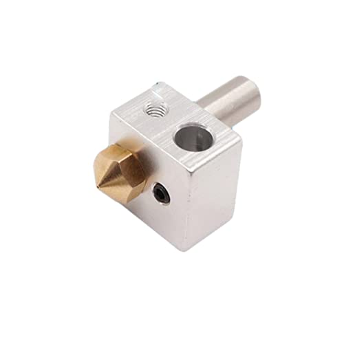 Baluue Hot End Extruder Kit Printing Part Nozzle Heater Block and Tube for Ender Extruder