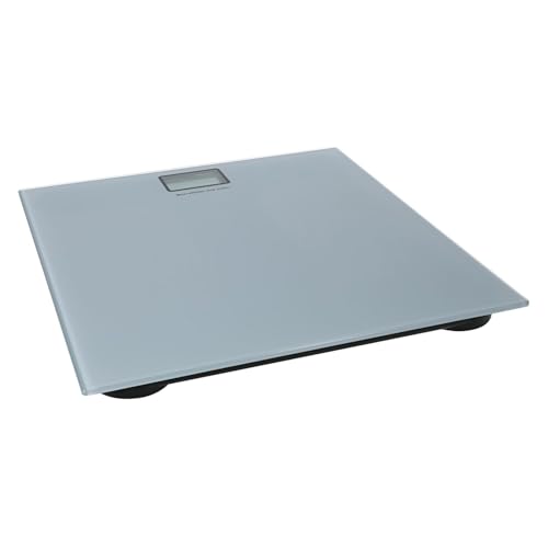 Series-8 Digital Bathroom Scale, LCD, Tempered Glass, Gray