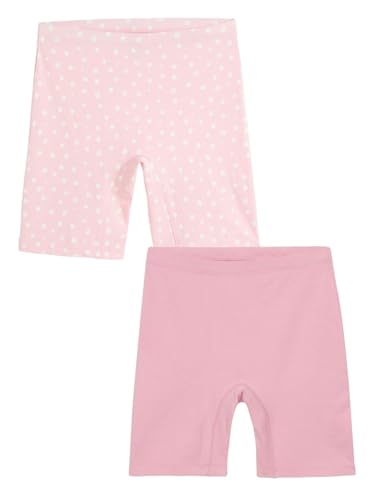 Image of mackly Girls Inner Shorts (Pack of 2) | 2-in-1 Seamless Panty Shorts with Gusset | Soft Breathable Base Layer for Dresses, Skirts