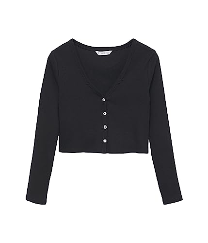 MANGO Chiara T-Shirt (Teen) Black XS (60